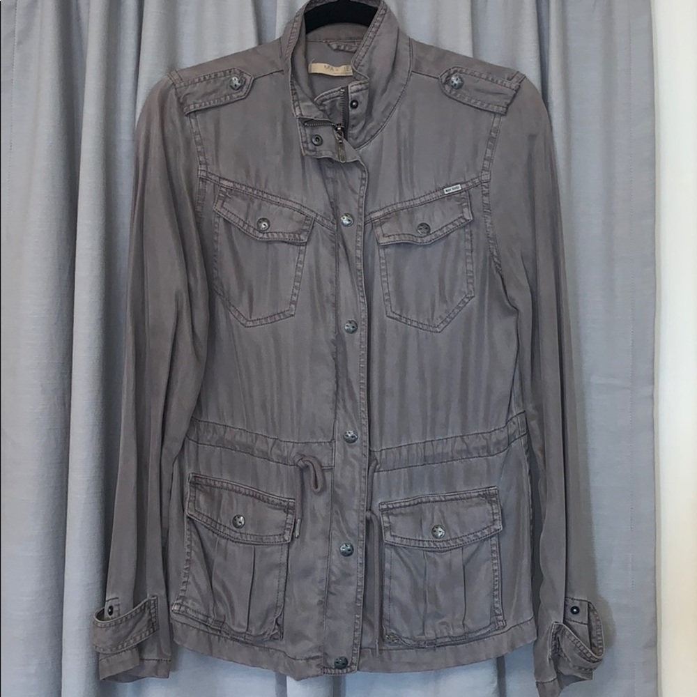 Grey utility coat